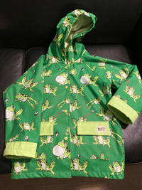 Kids cute frog raincoat