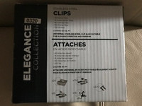 Stainless steel clips and screws