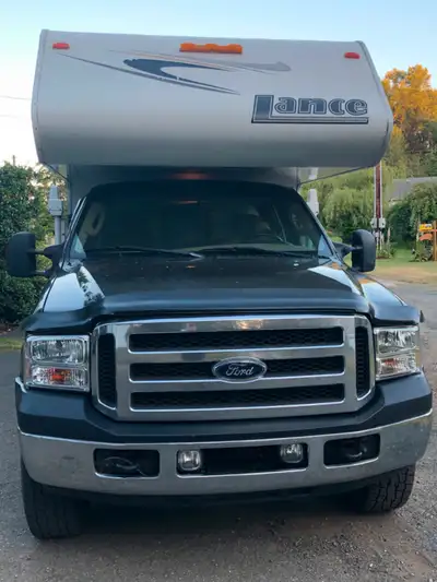 Lance camper, clean, bathroom with shower, oven, fridge, wardrobe, queen sized bed with nearly new m...