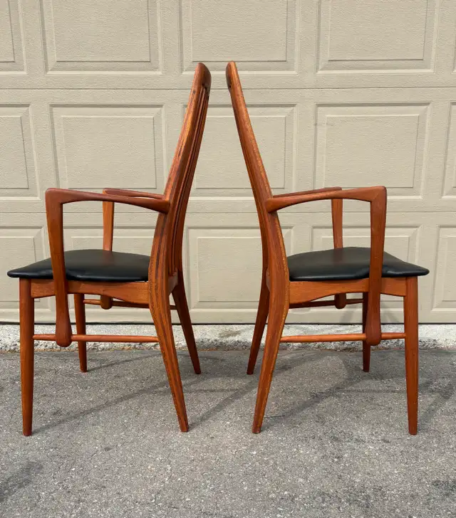 Teak Danish Niles Koefoed “Eva”!Dining Chairs  in Dining Tables & Sets in Oshawa / Durham Region - Image 3