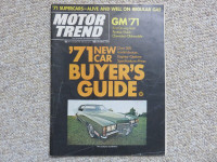 Motor Trend Magazine - October 1970 - New Car Issue (1971)