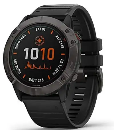 Garmin Fenix 6X Pro Solar black in very good condition, no scratch. It comes with the original silic...