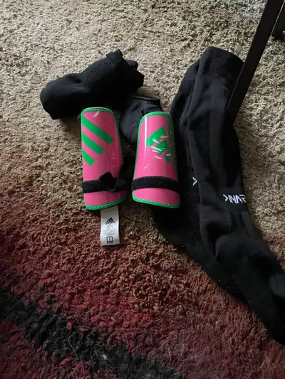 Soccer shin pads and socks, View more