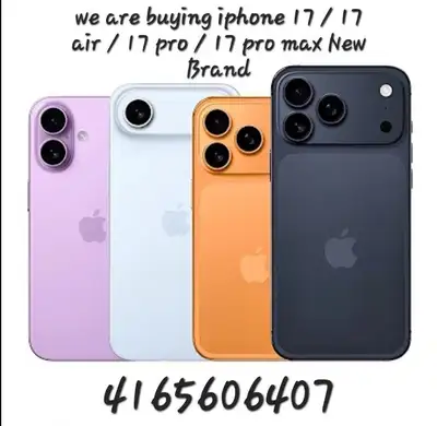 Buying all 17 , 17 air , 17 pro , 17 pro Max TOP CASH PAID, View more