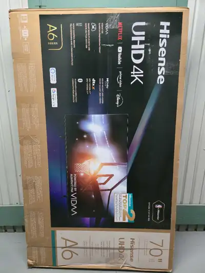 smart tv hisense 70p 4k wifi Netflix garantie seulement 589$, View more