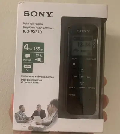 Sony ICD-PX370 Voice Recorder, View more