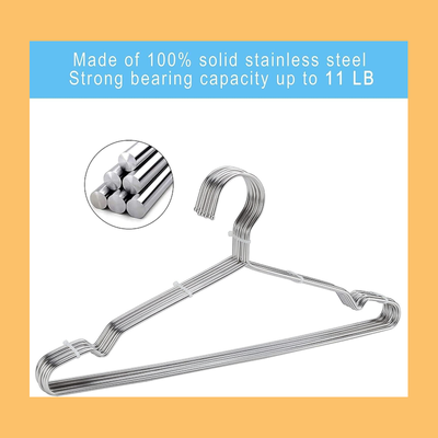 Clothes Hangers, HEAVY DUTY Stainless Steel Coat Hangers, View more