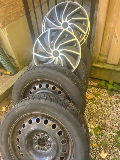 Tires c/w rims and tires X4. Excellent condition 3 seasons Dec 1-Apr 1. Traded in Taurus for new veh...
