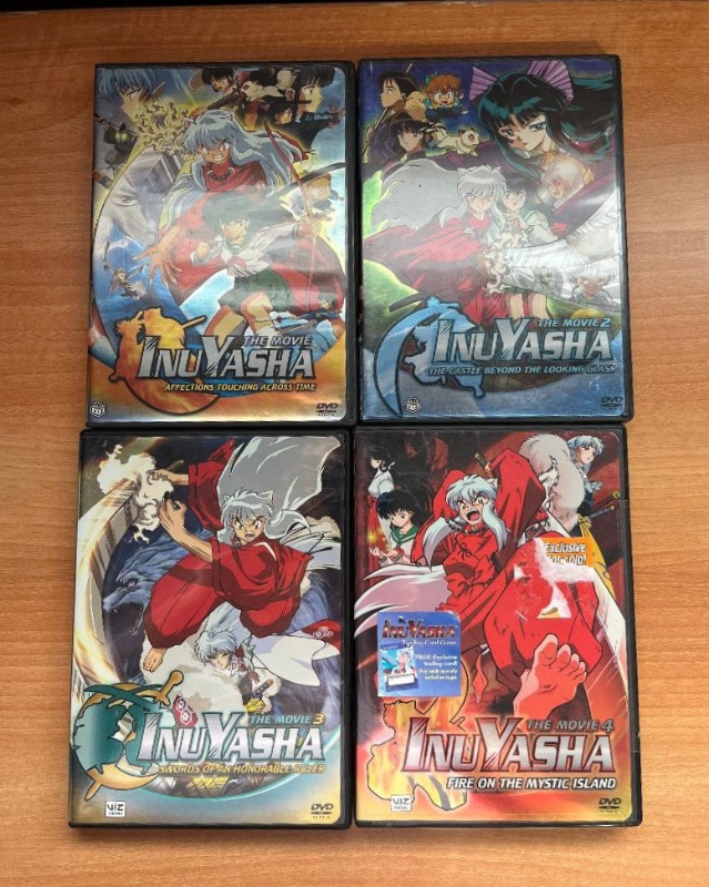Inuyasha The Movie 1-4 DVD (EUC) in CDs, DVDs & Blu-ray in Red Deer