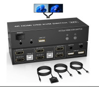 Commutateur KVM 4K avec ports HDMI