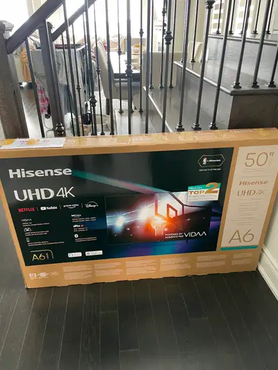 Hisense 50” 4K UHD Smart TV (A6 Series) – Excellent Condition, View more