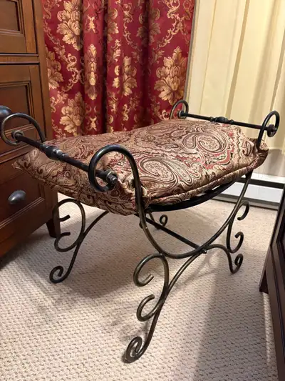 Wrought iron bench/stool (set of 2) PICK IT UP IN ELEMSDALE, View more