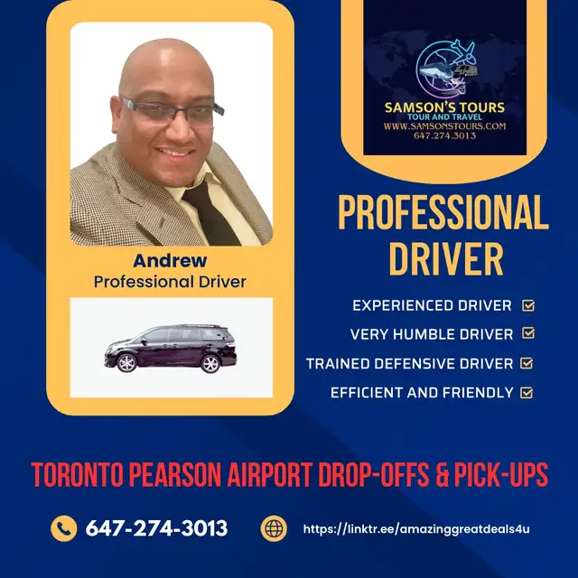 Private and Professional Driver - Toronto Pearson AirPort Trip in Other in Mississauga / Peel Region - Image 2