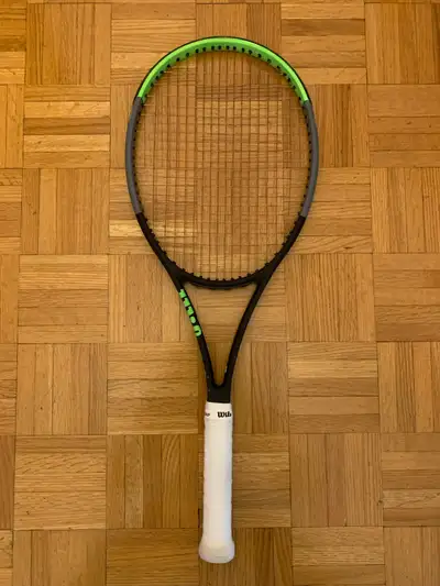 Wilson Blade 98 V7 Tennis Racket. Good/Fair condition. Fully strung with Luxilon Element and new ove...