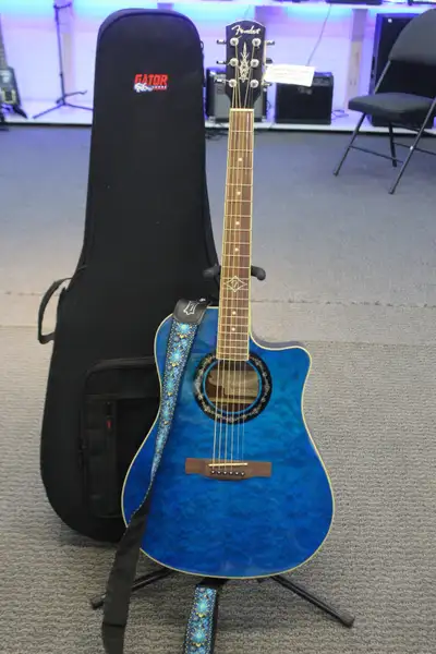 Fender Acoustic Electric Guitar T-Bucket 300CE Blue (#43073-1), View more