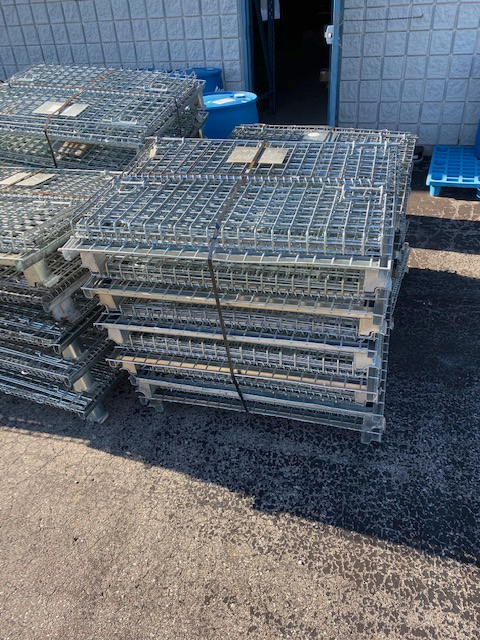 50% OFF USED WIRE MESH BINS.COLLAPSIBLE,STACKING USED PARTS BINS in Tool Storage & Benches in St. Catharines - Image 7