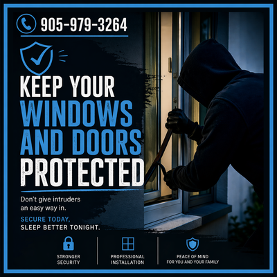 We provide professional security window film installation to protect your home from break-ins, force...