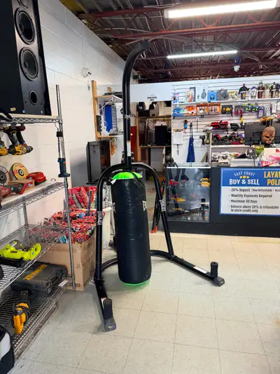 Everlast Heavy Bag Stand w/ Everstrike 70lb Bag (#19436), View more