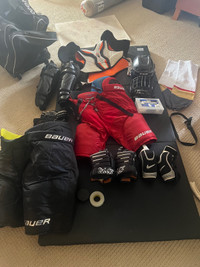 Hockey gear and bag