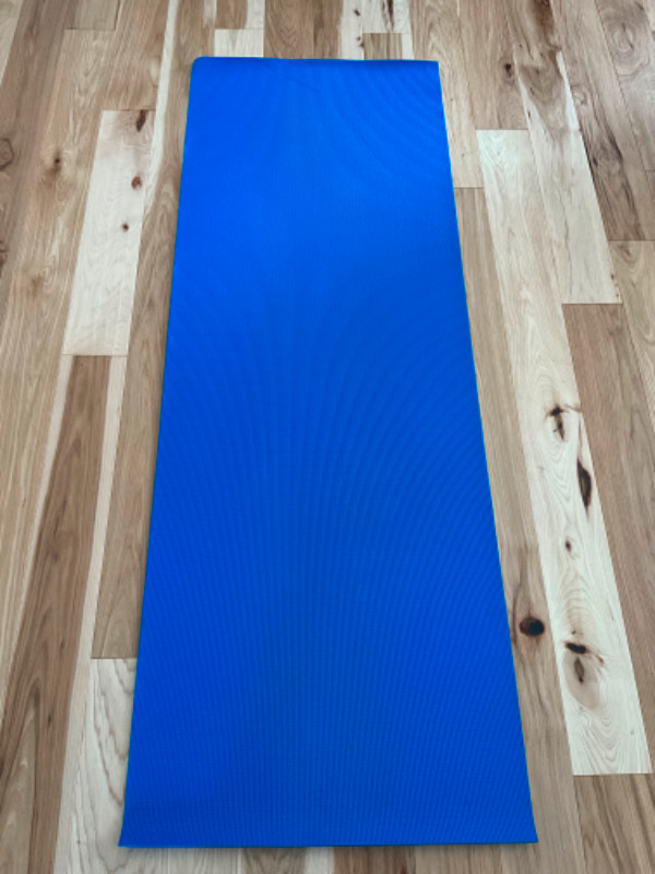 Blue Yoga Mat in Exercise Equipment in Barrie
