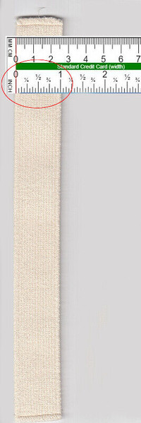 Wanted to buy 1" inch / 2.5cm cream white woven elastic materia