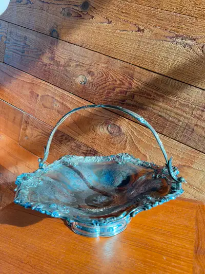 William Hutton & Sons Large Silver Bowl with Handle, View more