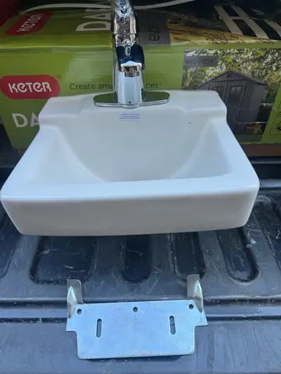 Wall Mount Bathroom Sink with Faucet, View more