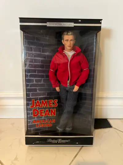 Own a piece of Hollywood history with this Mattel James Dean American Legend Collector Edition doll,...