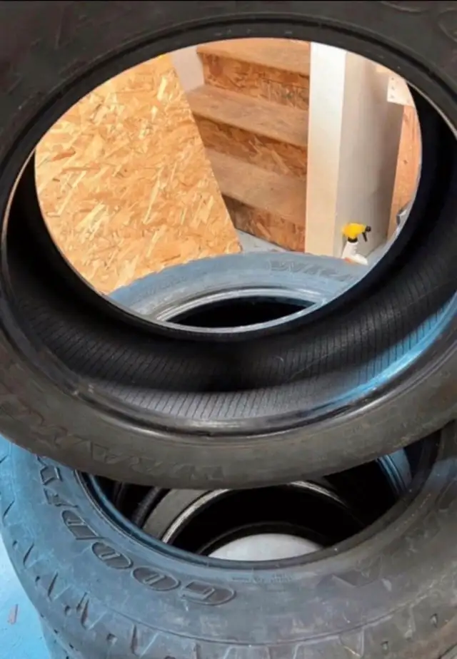 Wrangler Goodyear Tires - 4 Used Tires P275 /55R20  in Tires & Rims in Bedford - Image 4