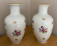 Pair German Porcelain Vases