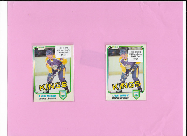 Vintage Hockey Rookie Cards: 1981-82 OPC #148 Larry Murphy RCs in Arts & Collectibles in Bedford