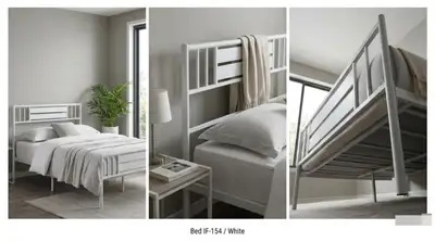Bed IF-154 /White, View more