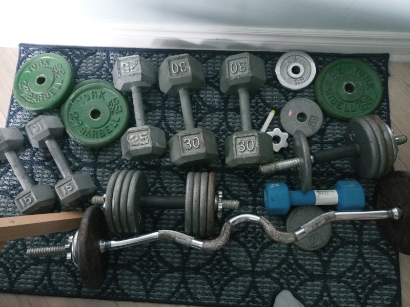 80cents a pound for pumping iron Exercise Equipment Oakville