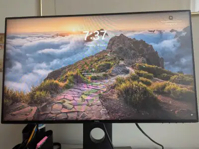 Dell UltraSharp U2417H 24 inch led monitor no scratch, perfect screen HDMI + DP interface. $60 OBO c...