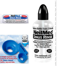 NeilMed Sinus Rinse Bottle with Premixed Packets Kit