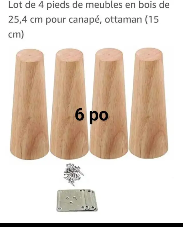 5 paquets de 4 pattes pied en bois pour meubles s  in Other in City of Montréal - Image 2
