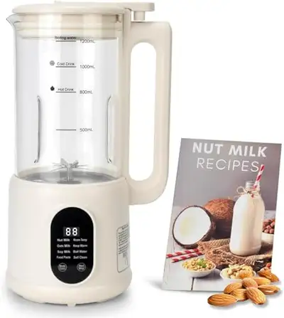 8-in-1 Automatic Nut Milk Maker, 40oz Plant-Based Milk Machine, View more