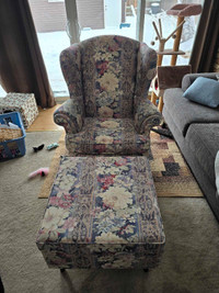 Grama chair and footrest