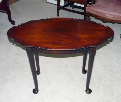 Antique George III Mahogany Pad-foot table, View more