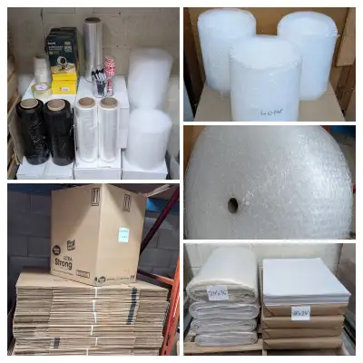 Moving and Packing Supplies - Boxes, Tape, Bubble Wrap, View more