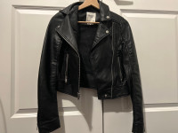 Leather Jacket XS Abercrombie &Fitch
