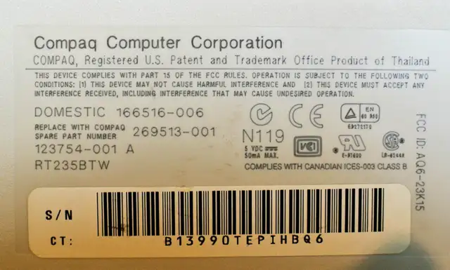 Vintage Classic Personal Computer Keyboards - Compaq and HP in Mice, Keyboards & Webcams in Cambridge - Image 4