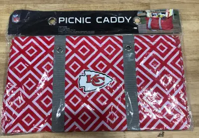 BNIB NFL Kansas City Picnic Caddy or New England set, View more