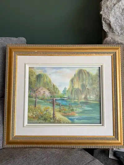 Superbe Aquarelle originale. Peintre québécoise Hélène Brunet, View more