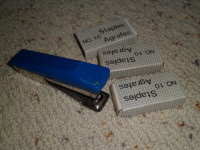 Blue Mini-Stapler with staples
