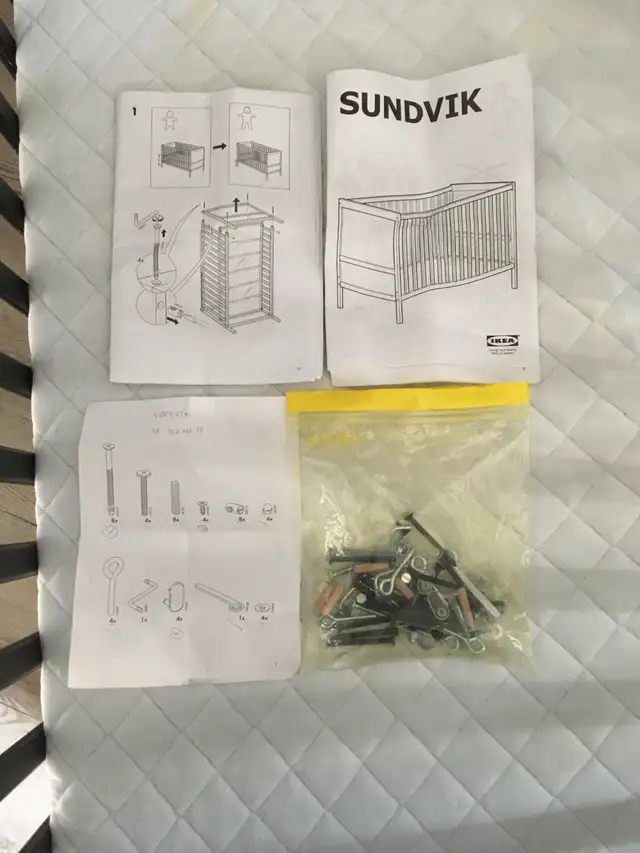 Crib Ikea Sundvik in Cribs in Ottawa - Image 3