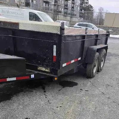 2014 dump trailer Owned it since New New inspection Comes with ramps 8