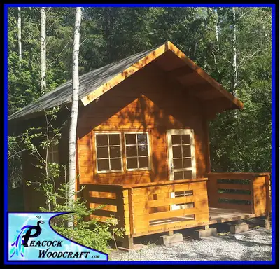 EZ LOG .CA Loft Bunkie / Cabin Kit  257 SQ/FT   NO PERMIT NEEDED, View more