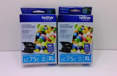 Brother – Cartouche de toner cyan LC75, rendement élevé (LC75CS), View more