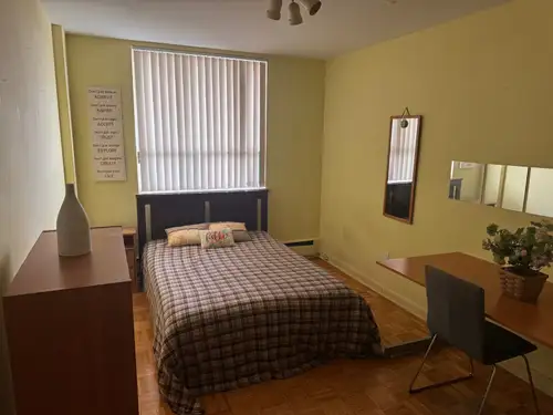 A bright and spacious private room is available in a clean, well-managed apartment in the heart of u...
